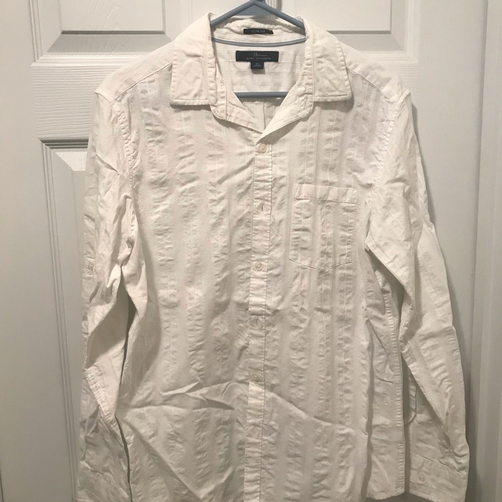 Marc Anthony white dress long sleeve shirt